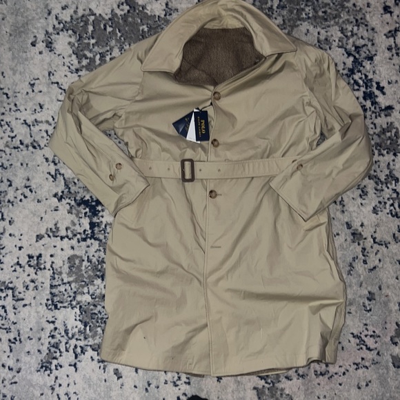 New Polo Ralph Lauren Reversible Belted Trench Coat - Picture 7 of 11